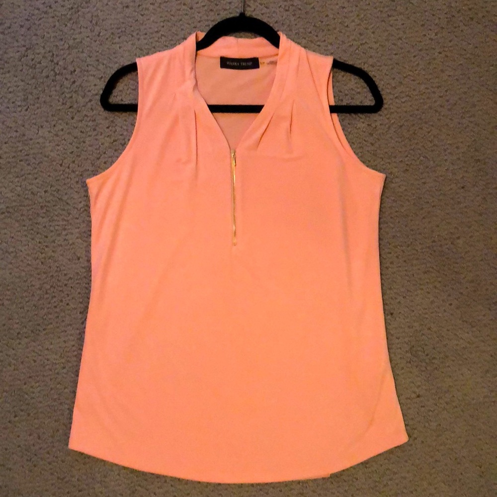 Ivanka Trump pink sleeveless top